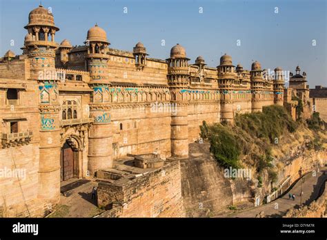 Gwalior Fort, Gwalior, Madhya Pradesh, India Stock Photo - Alamy