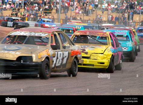 Banger racing Essex Arena Essex England Stock Photo - Alamy