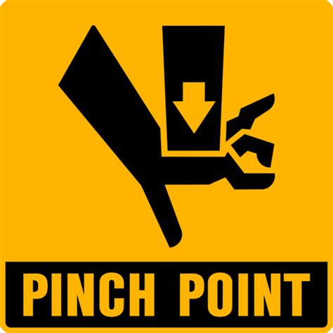 Caution - Pinch Point – Western Safety Sign