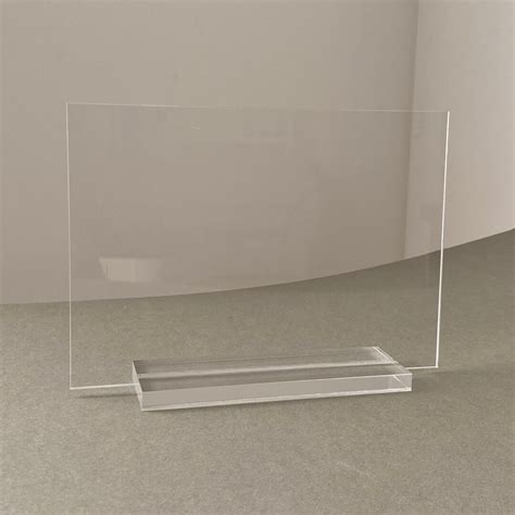 Clear A5 Acrylic Sheet and Stand 3mm, Acrylic Sign Holders With Stand, Acrylic Signs With ...