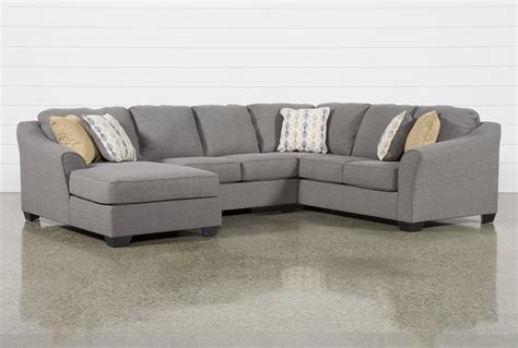 Fenton 3 Piece 130" Sectional With Left Facing Corner Chaise | Sectional, 3 piece sectional, 3 ...