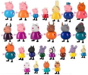 PEPPA PIG MINI FIGURE PACK PLAYSET FAMILY & FRIENDS CUTE TOY COLLECTION 25 PIECE | eBay