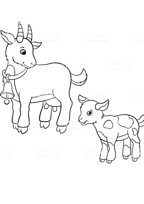 Free Baby Goat Coloring Page