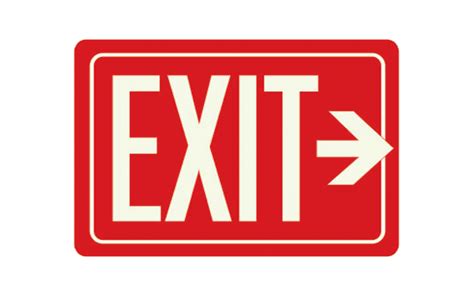 Exit PNG transparent image download, size: 548x343px