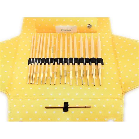 Addi Bamboo Knitting Needle Set *SPECIAL EDITION YELLOW CASE*