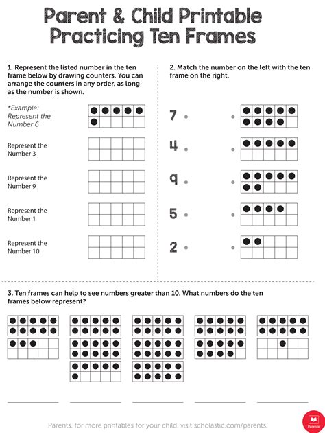 Number Practice 1-10: Trace, Write, Draw, Fill In Ten Frame. Plus A | Frame Games Printable ...