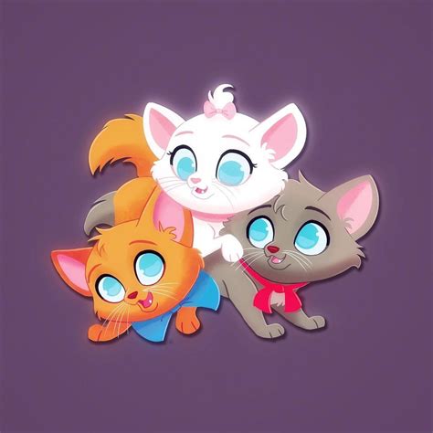 Sophie Eves on Instagram: “Aristokittens! 🎉 . . . . . #aristocats #characterdesign #illustration ...