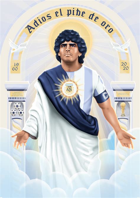 Tribute to Maradona on Behance