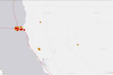 Map Shows Areas of California Impacted by 7.0 Earthquake - Newsweek