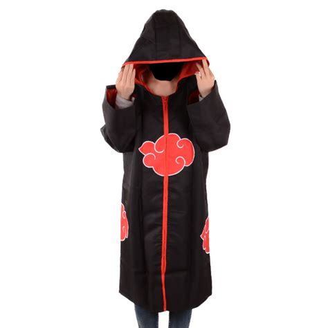 Japanese Anime Akatsuki Cloak Naruto cosplay costume Akatsuki ...