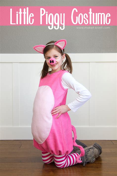 Little Pig Costume (with ears and snout) | Make It and Love It