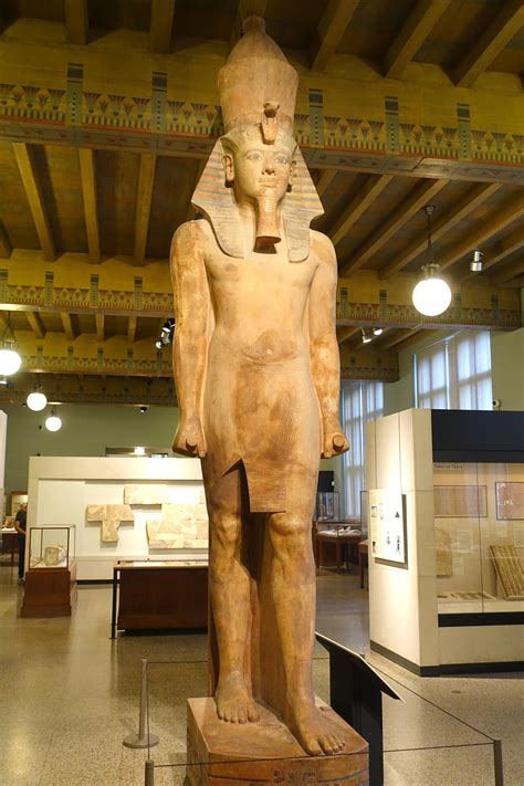 Colossal statue of King Tutankhamun from the temple of Aye and Horemheb ...