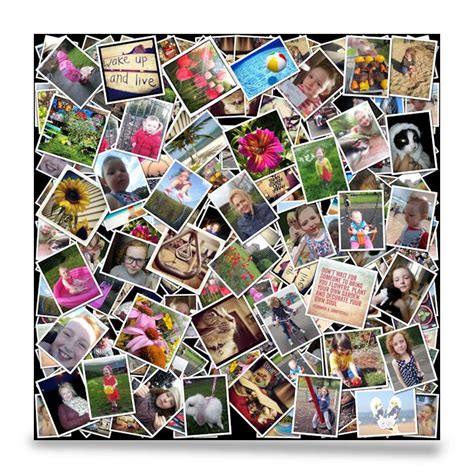 Square photo collage canvas print - Smile canvas prints