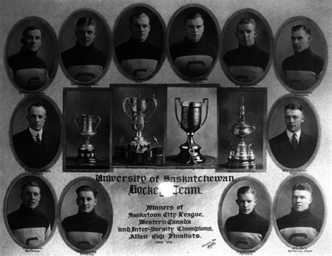 University of Saskatchewan Hockey Team 1923 Western Canada Hockey ...