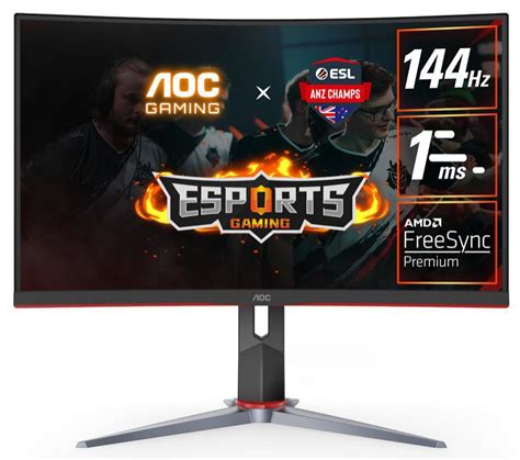 AOC CQ27G2 G-Line 2nd Gen 27inch 2k 144Hz Curved VA QHD Gaming Monitor - Capitol Computer