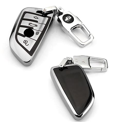 for BMW Key Fob Cover - Soft TPU Front + ABS Shell Back Blade Shape Ke ...