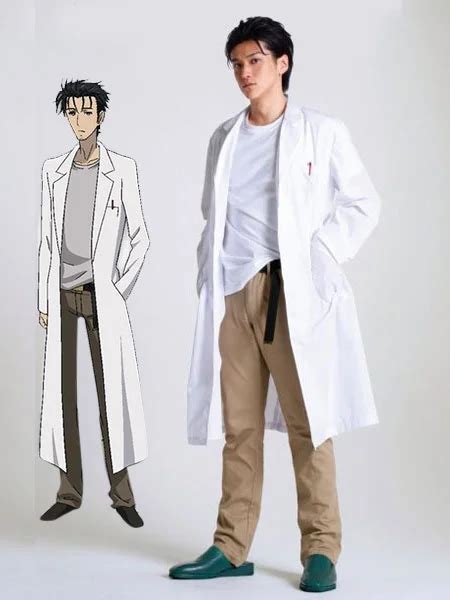 Free Shipping Steins Gate Okabe Rintarou Halloween Cosplay Costume ...