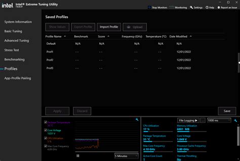 Extreme Tuning Utility (XTU) API not showing profiles - Intel Community