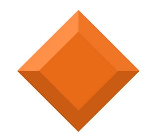 Diamond rhombus 10-13 orange icon. Free download transparent .PNG ...