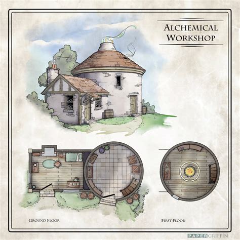 Alchemical Workshop by PaperGriffin on DeviantArt