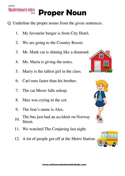 Proper Noun Worksheets 02