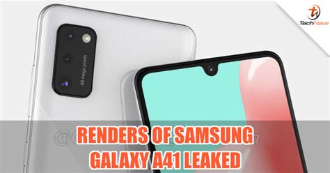 Samsung Galaxy A41 render leaked, hints at 48MP triple camera setup ...