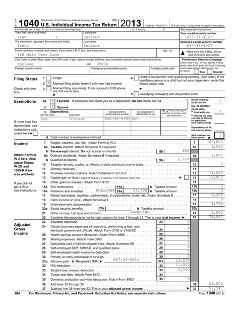 Income Tax Return