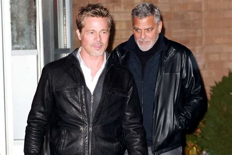 Brad Pitt, George Clooney Spotted on Set of Wolves in N.Y.C.: Photos