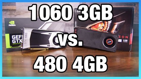 NVIDIA GTX 1060 3GB vs. AMD RX 480 4GB Benchmark - YouTube