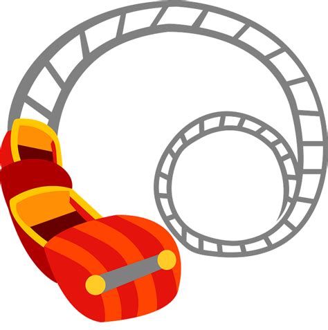 Roller Coaster Amusement Ride clipart. Free download transparent .PNG | Creazilla