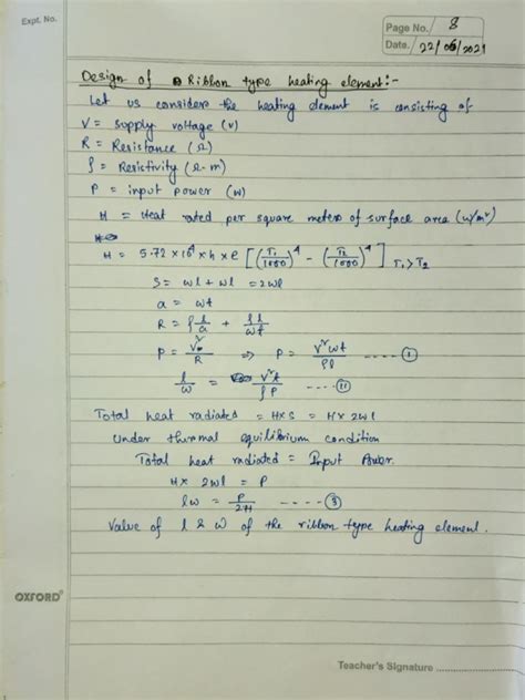 120, Design of Heating Element | PDF