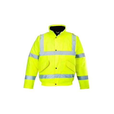 Hi-vis Padded Bomber Jacket (Each) - UK Bricks, Timber, Pavers, and Building Supplies