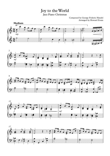 Jazz Piano Christmas By - Digital Sheet Music For Score - Download ...