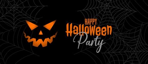 Free Vector | Scary halloween party banner design