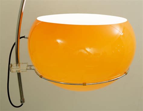 Orange Arc Floor Lamp at 1stDibs