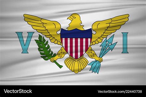 Us virgin islands flag Royalty Free Vector Image