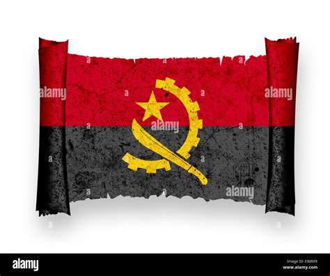 Flag of Angola Stock Photo - Alamy