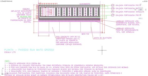 Footpath design of the street in AutoCAD 2D drawing, CAD file, dwg file ...