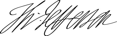 Thomas Jefferson Signature - Openclipart