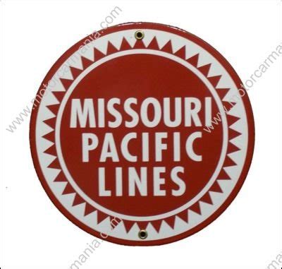 Missouri Pacific Lines Railroad Porcelain Sign 57-1320 | Locomotive Logos