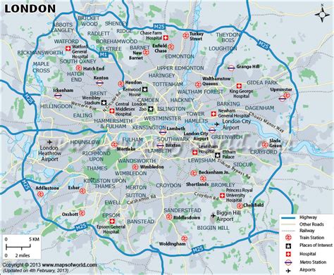 Map Of London And Surrounds - Cammi Corinna