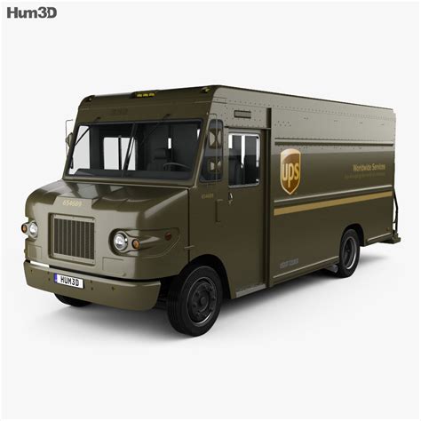 International 1552SC P70 UPS Truck 2015 3D model - Vehicles on Hum3D