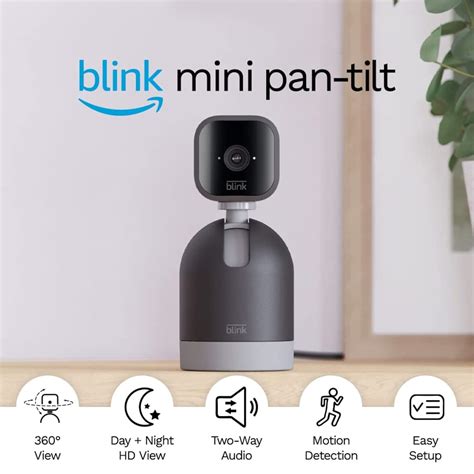 Blink Mini Pan-Tilt Indoor Wired 1080P Security Camera Black B09N6D5SDX - Best Buy