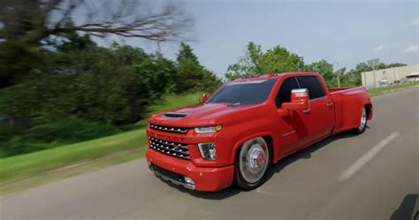 Check Out This Slammed Chevy Silverado 3500HD: Video