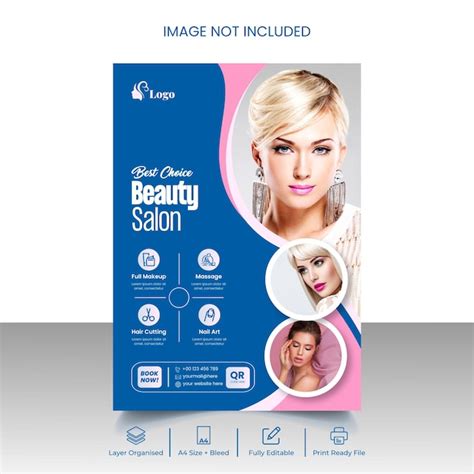 Premium Vector | Modern beauty spa salon flyer template