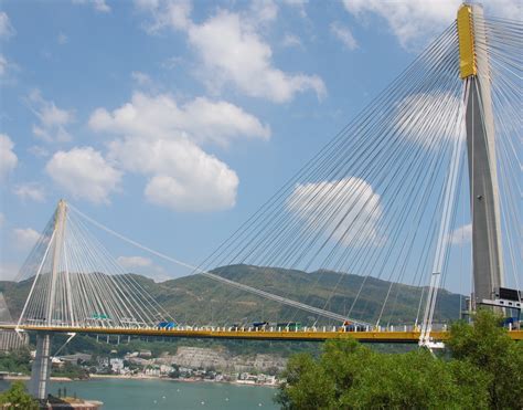 Bridge of the Week: Cable-Stayed Bridges - Ting Kau Bridge