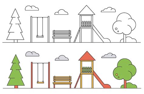 Playground Drawing Images - Free Download on Freepik