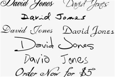 create 5 Hand Written Fonts Personal Signatures - fiverr