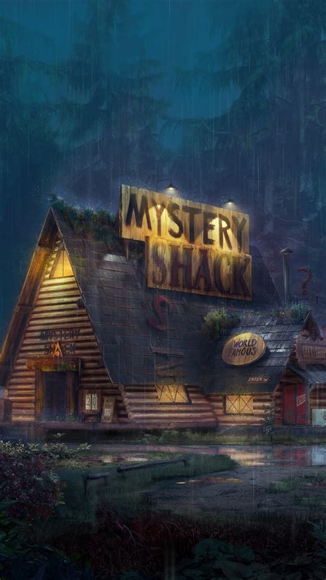 Mystery Shack Gravity Falls 4K #4500b Wallpaper