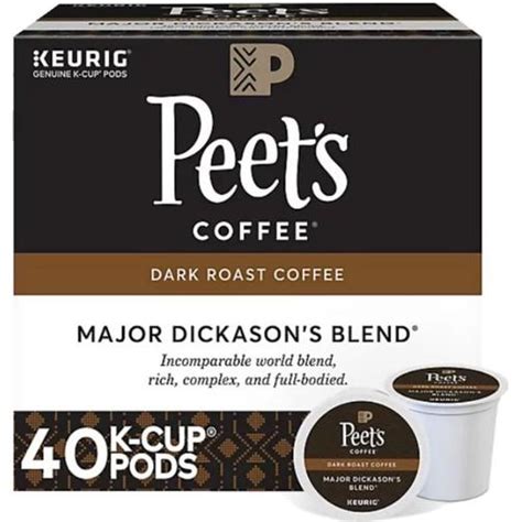 Keurig Peet's Coffee Major Dickason's Blend K-Cup Pods 40pcs • Price